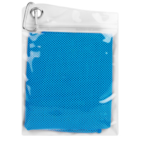 Spokey COOLER Chladící rychleschnoucí ručník 31x84 cm, modrý v plastic bag 