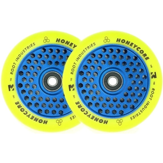 Kółka Root Limited Honeycore 110mm 2szt. Niebieski/Żółty