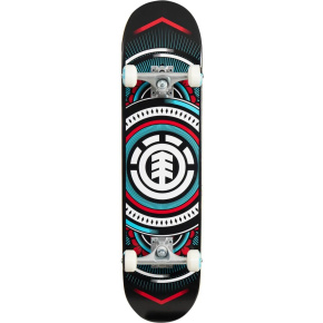 Element Hatched červený Skateboard Komplet (8"|Černá)