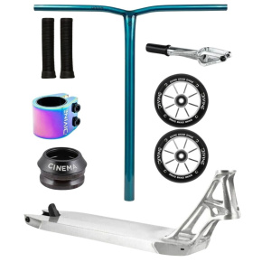 Hulajnoga freestyle Custom Divine X Union X Ethic Pandemonium 460 mm srebrna