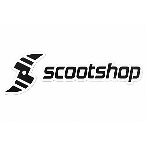 Małe czarne naklejki Scootshop