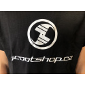 Koszulka Scootshop.cz Longfit Czarny