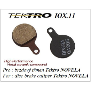 Tektro Klocki hamulcowe TEKTRO do Disc para brake pads IOX11 for Novela
