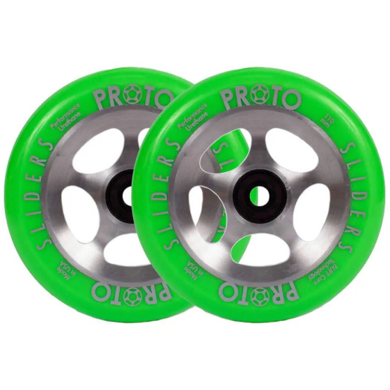 Kółka Proto Sliders Starbright Green On Raw 2szt