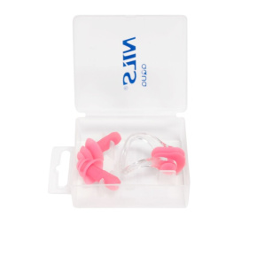 Zestaw silikonowych zatyczek do uszu i nosa NILS Aqua NQAW30 różowy