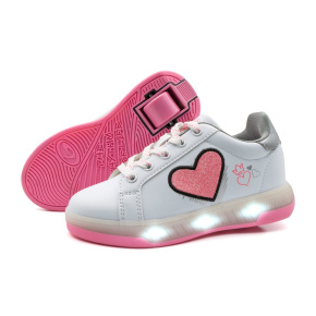 Breezy Rollers Light Heart - Pink - UK:12.5J EU:31 US:13J