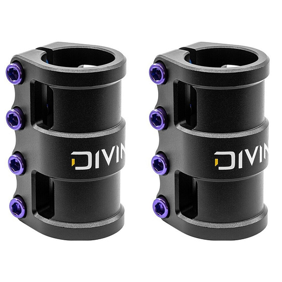 Opakowanie 1+1 SCS Divine czarno/fioletowe 2 szt.