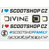Arkusz naklejek Scootshop.cz X Divine S