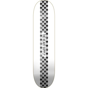 Deskorolka Heart Supply Check Stripe (8"|Biała)