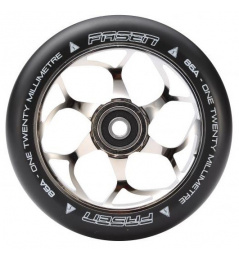 Koło srebrne Fasen 120 mm czarne