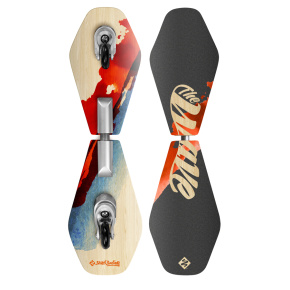 Waveboard Street Surfing WAVE RIDER Abstrakt, Wood