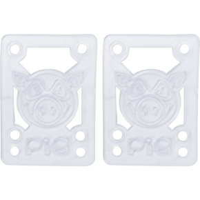 Pig Piles Soft Skateboard Risers 2-Souprava (Clear)