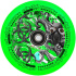 Kółko Chubby Lab 110 mm 110 mm Toxic Green
