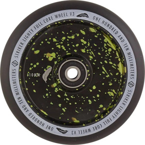 Czarna kierownica do hulajnogi Striker Lighty Full Core V3 (110 mm|Green Splash)