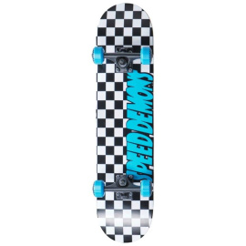 Speed Demons Checkers Complete Skateboard 7.25" warcaby niebieskie