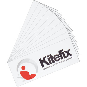 Zestaw 10 naklejek Kitefix (biały)