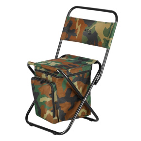 Składane krzesło ze schowkiem NILS Camp NC3012 kamuflaż