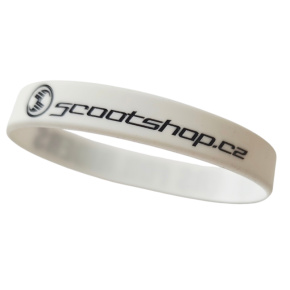 Bransoletka Scootshop.cz Riders for Riders biała