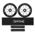 Zestaw 2 sztuk kółek Divine 120 mm Spoked srebrne + Divine griptape + Divine gripy