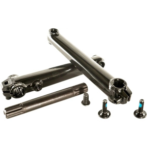Family Tubular 3-częściowa 8-wypustowa korba BMX (170 mm | Czarny)