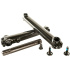 Family Tubular 3-częściowa 8-wypustowa korba BMX (170 mm | Czarny)