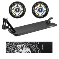Zestaw Podest Divine Forget Street 6" 560 mm czarna + 2 sztuki kółek Divine 110 mm Turbo Neochrome + Divine Nyx griptape