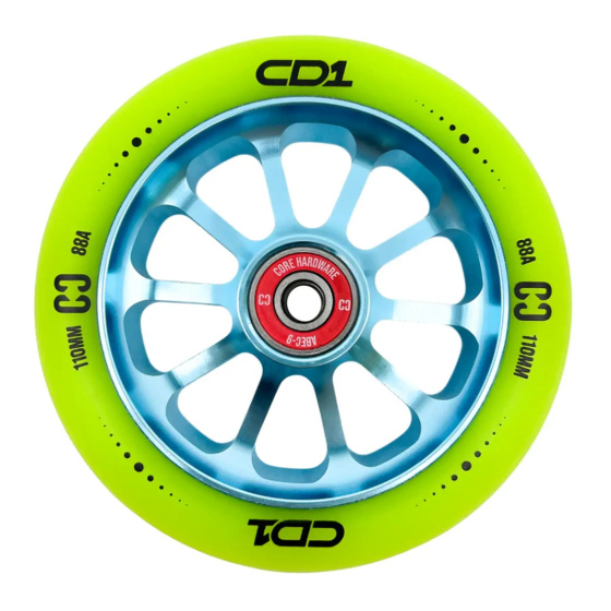 Kółko CORE CD1 110mm Lime/Blue