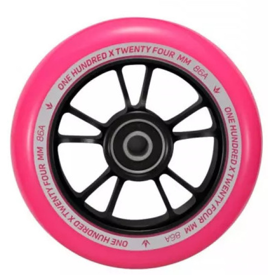Kółko Blunt 10 Spokes 100 mm Różowy/Czarny