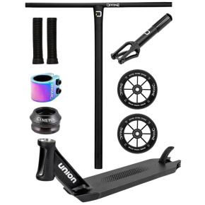 Hulajnoga freestyle Custom Divine X Union HoneyComb czarna