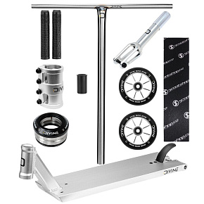 Hulajnoga wyczynowa Custom Divine Street 6" 560 mm srebrna