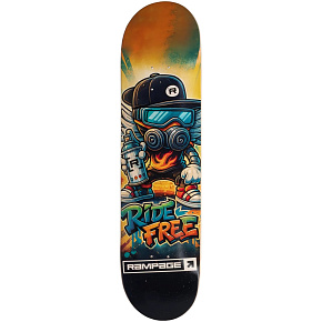 Rampage Ride Free Grafitti Skate Deska (8"|Černá) Rampage Ride Free Grafitti Skate Deska (8"|Černá)