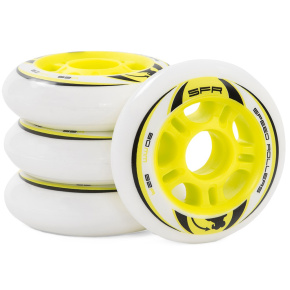 SFR Inline Wheels - biały/żółty - 76 mm