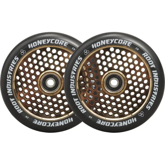 Kółka Root Industries Honeycore Czarny 120 mm Gold Rush, 2 szt.