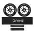 Zestaw 2 sztuk kółek Divine 120 mm Spoked czarne + Divine griptape + Divine gripy