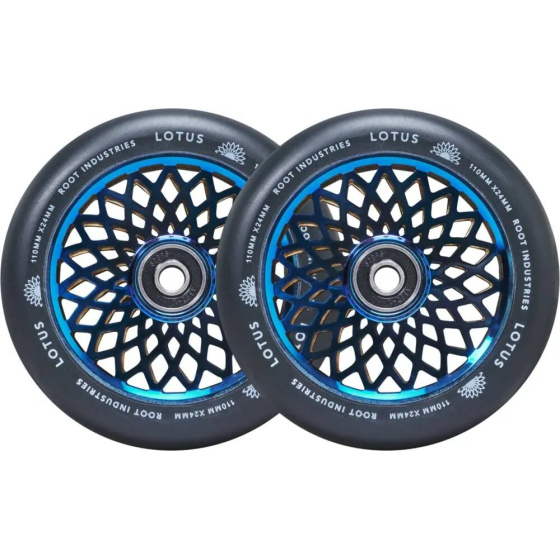 Kółka Root Lotus 110x24 mm Blu-ray/Black 2 szt.