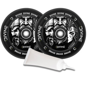 Zestaw 2 szt. kółek Divine 110 mm Hollowcore + olej Divine do łożysk