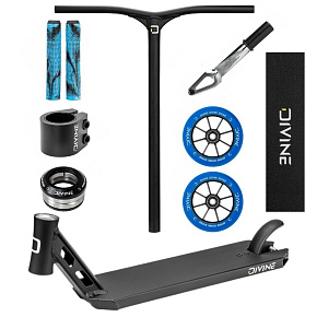 Hulajnoga freestyle Custom Divine Park ALU Black/Blue Hulajnoga freestyle Custom Divine Park ALU Black/Blue