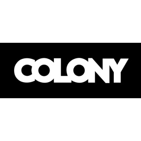 Baner z logo Colony (czarny/biały 100 cm x 40 cm)