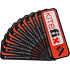 Zestaw 10 naklejek Kitefix (czarny)