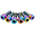 TLC Fit/S&M Titanium BMX Extension Bolts (Rainbow)