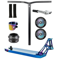 Hulajnoga freestyle Custom Divine X Union X Ethic Pandemonium 460 mm niebieska