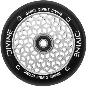 Koło Divine czarno-srebrne Honeycore light 110mm / ABEC11, rdzeń ze stopu aluminium