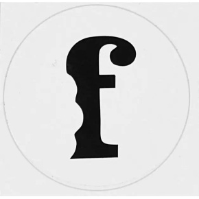 Naklejka Flavor F Biały