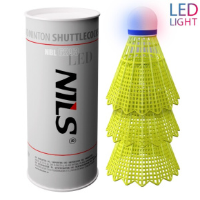 Piłeczki do badmintona NILS NBL6293 z diodą LED 3 szt