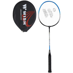 Rakieta do badmintona WISH Steeltec 216, niebieska/czarna
