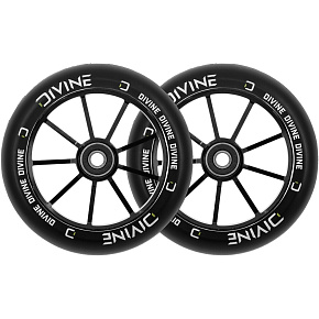 Opakowanie 1+1 Kółka Divine 120 mm czarne 2 szt.