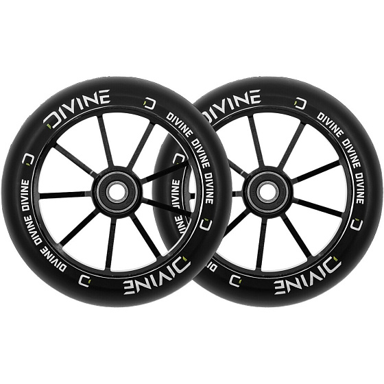 Opakowanie 1+1 Kółka Divine 120 mm czarne 2 szt.