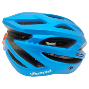 Kask rowerowy 9Transport czarno-niebieski