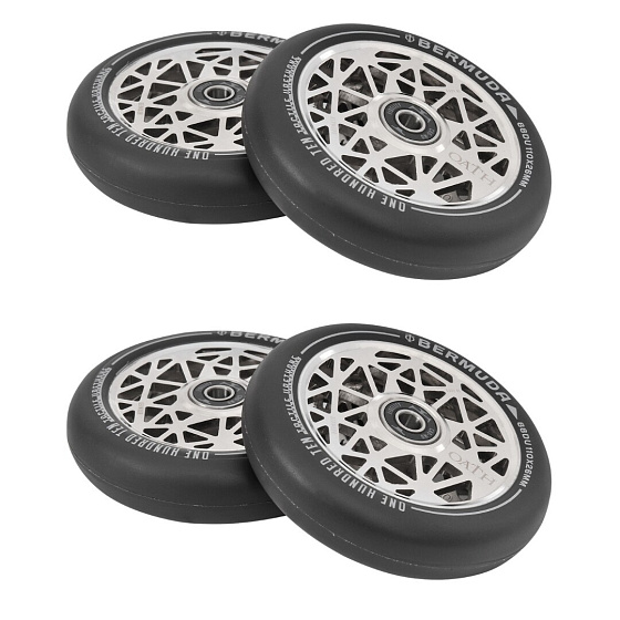 Opakowanie 1+1 Kółka Oath Bermuda 110mm Neo silver 4 szt.