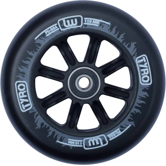 Kółko Longway Tyro Nylon Core 110 mm Black/White Flame